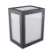 Cube oldalfali dekor lámpatest, 12W, fekete, hideg fehér