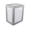 Cube oldalfali dekor lámpatest, 12W, szürke, természetes fehér
