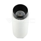 Gipsz spot lámpatest, falon kívüli, kör, fehér-fekete