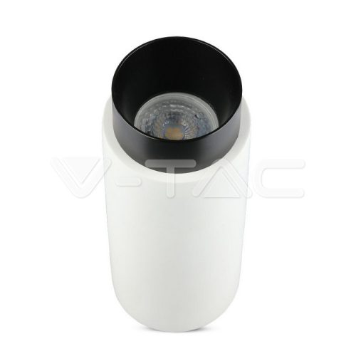 Gipsz spot lámpatest, falon kívüli, kör, fehér-fekete