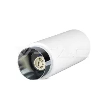 Gipsz spot lámpatest, falon kívüli, kör, fehér-króm