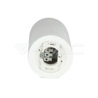 Gipsz spot lámpatest, falon kívüli, kör, fehér-króm