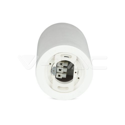 Gipsz spot lámpatest, falon kívüli, kör, fehér-króm