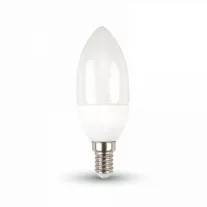 LED Gyertya lámpa E27  (5,5Watt/200°) PRO - hideg fehér