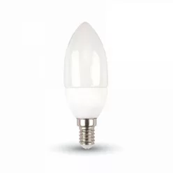 LED Gyertya lámpa E27  (5,5Watt/200°) PRO - hideg fehér