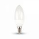LED Gyertya lámpa E27  (5,5Watt/200°) PRO - hideg fehér