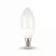 LED Gyertya lámpa E27  (5,5Watt/200°) PRO - hideg fehér