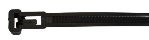Nyitható kábelkötegelő 200mm, fekete