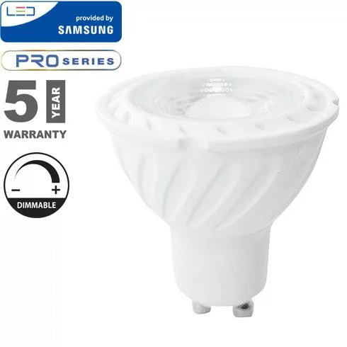 LED lámpa GU10 (6,5W/110°) Dimmelhető - hideg fehér PRO Samsung
