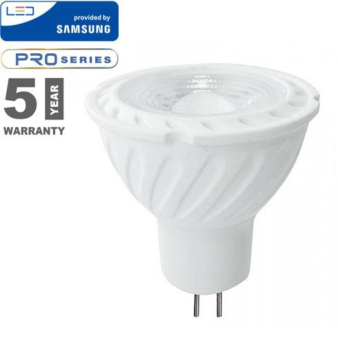 LED lámpa MR16-GU5.3 (6,5W/110°) Szpotlámpa - meleg fehér  PRO Samsung