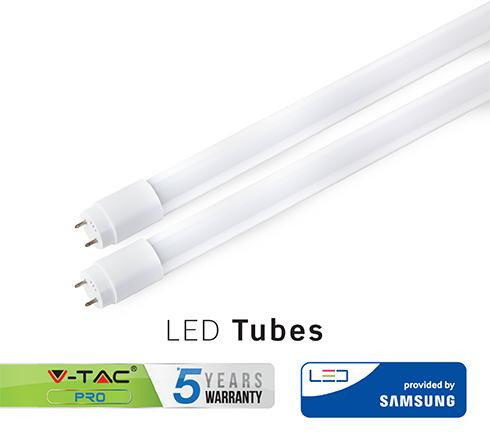 Led fénycső 60 cm T8 10W Samsung chip meleg fehér
