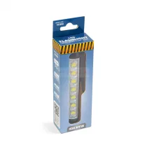   LED-es zseblámpa - munkalámpa móddal - 400 mAh akkumulátor - XPE + SMD LED - 500 lm - IP55 - ezüst