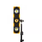 LED reflektor - akkumulátoros, dimmerelhető, fókuszálható - 1500 lumen 15W