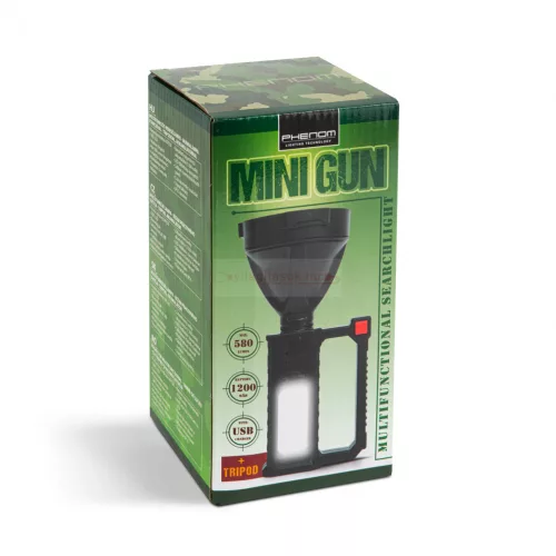 Multifunkciós keresőlámpa - munkalámpa funkcióval- beépített tripoddal, akkumulátorral - 580 lm