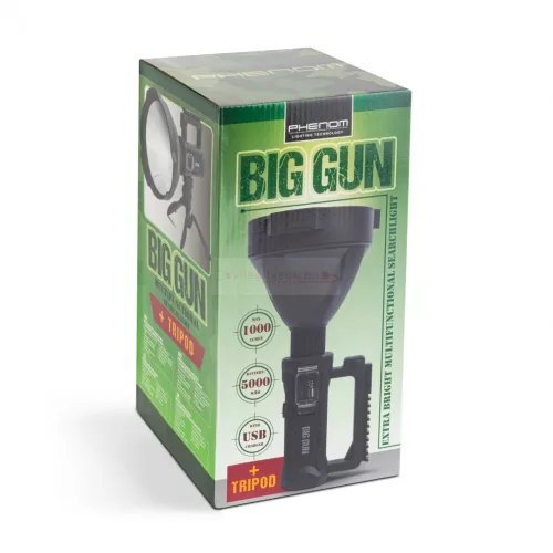 Multifunkciós keresőlámpa - beépített tripoddal, akkumulátorral - 1000 lm