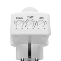   Mozgásérzékelő konnektor - 120° - max 10 m - max 1200W - IP20 - fehér