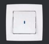 Elmark City váltókapcsoló 106-os fehér jelzőfénnyel