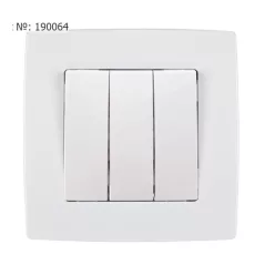 Elmark City hármas kapcsoló fehér