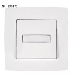 Elmark City csengő kapcsoló névkártya tartóval fehér