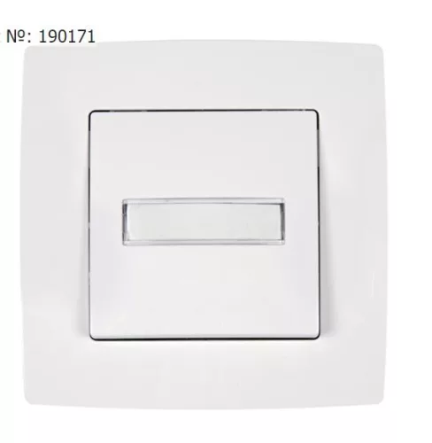 Elmark City csengő kapcsoló névkártya tartóval fehér