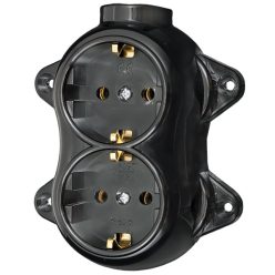 Retro dupla dugalj falon kívüli fekete