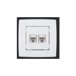 Elmark City telefon RJ11+ számítógép RJ45 dugalj