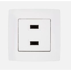 Elmark City dupla USB töltőaljzat fehér