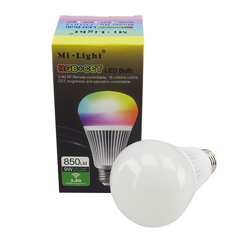 LED lámpa E27 9W Körte - RGB+CCT, FullColor - távirányítható