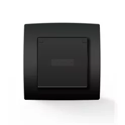   Elmark City német típusú dugalj antracit fedéllel IP44 csavaros