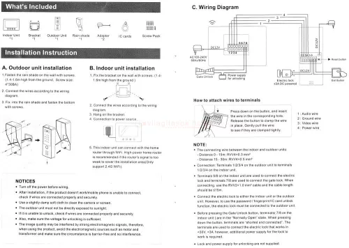 Kaputelefon videó smart 4 vezetékes Tuya app