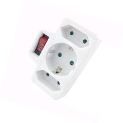 Hármas fali elosztó kapcsolóval 16A 230V