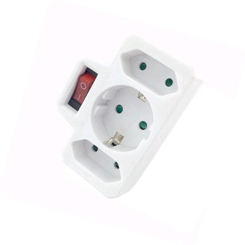 Hármas fali elosztó kapcsolóval 16A 230V