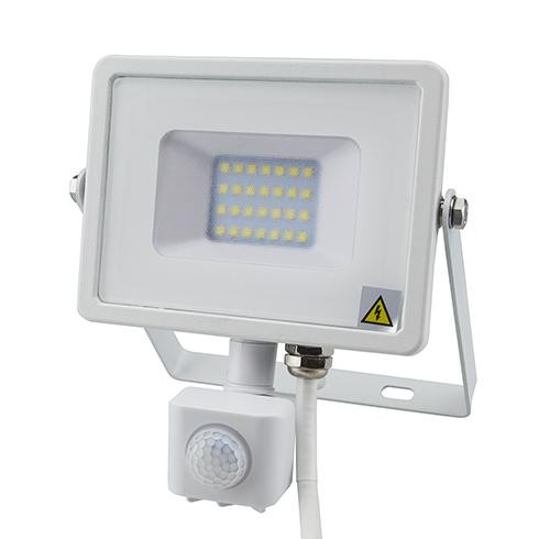 Mozgásérzékelős PRO LED reflektor Természetes fehér 20W/100° IP65