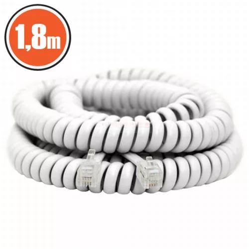 Spirál telefonvezeték 1,8m