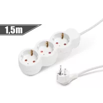 Hálózati elosztó 3h 1,5m 3x1mm2 vezeték