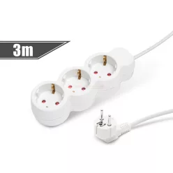 Hálózati elosztó 3h 3m 3x1mm2 vezeték