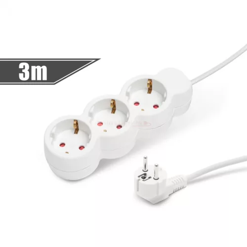 Hálózati elosztó 3h 3m 3x1mm2 vezeték