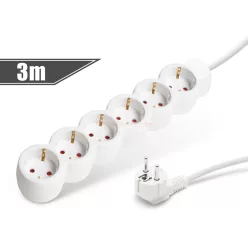 6-os elosztó 3m