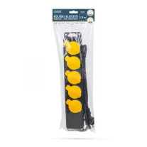   Kültéri elosztó fedéllel - 1,5 m - 5 x 230V - 3 x 1,5 mm2, gumi  - IP44