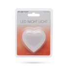 Piros LED irányfény Szív - 230 V