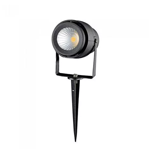 Leszúrható LED reflektorlámpa 12W - Zöld fényű - fekete