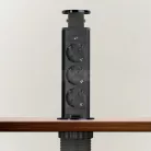 Irodai asztalba rejtett elosztó 3db dugalj