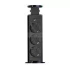 Irodai asztalba rejtett elosztó 3db dugalj