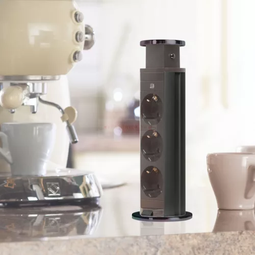 Irodai asztalba rejtett elosztó 3db dugalj