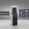 Irodai asztalba rejtett elosztó 3db dugalj + 2db USB kerek szálcsiszolt