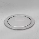 Irodai asztalba rejtett elosztó 3db dugalj + 2db USB kerek szálcsiszolt