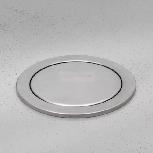 Irodai asztalba rejtett elosztó 3db dugalj + 2db USB kerek szálcsiszolt