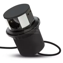 Irodai asztalba rejtett elosztó 3db dugalj 2db USB fekete