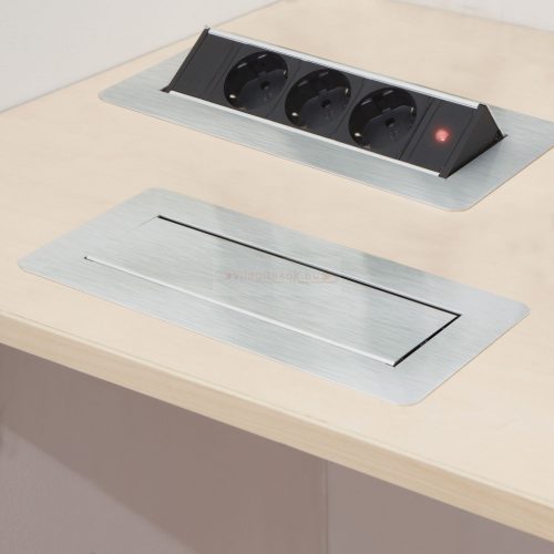 Irodai asztalba rejtett elosztó 3db dugalj