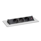 Irodai asztalba rejtett elosztó 3db dugalj